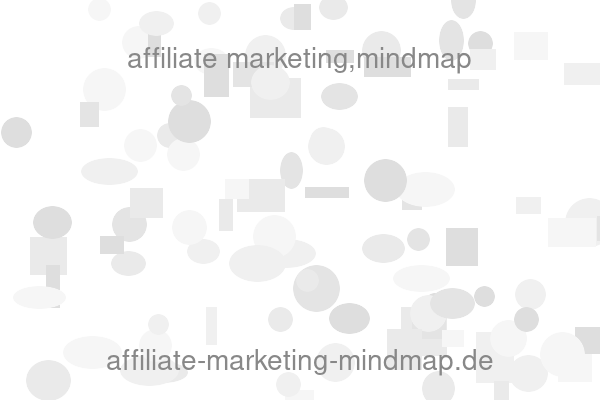 affiliate marketing,mindmap